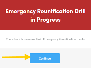 emergency reunification drill in progress